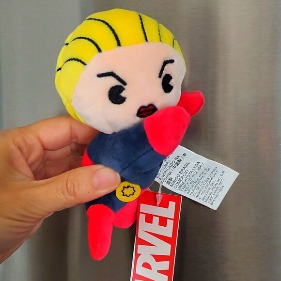 New With Tag‎ Miniso Life Captain Marvel 4.9" Plush Magnet - Picture 3 of 13